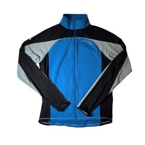 Cannondale Cycling Jacket Mens Blue Gray Shell Full Zip XL